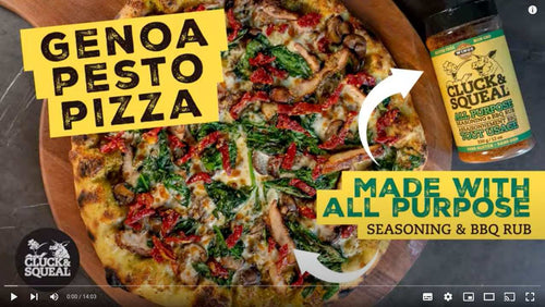 Pizza au poulet et au pesto de Gênes Cluck & Squeal