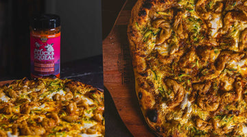 Cluck & Squeal New Orleans BBQ Shrimp Pizza - Cluck & Squeal Seasonings and BBQ Rubs.
