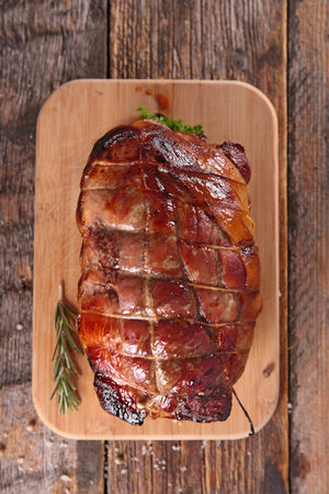 Canadian Whisky Maple Apple Butter Glazed Ham