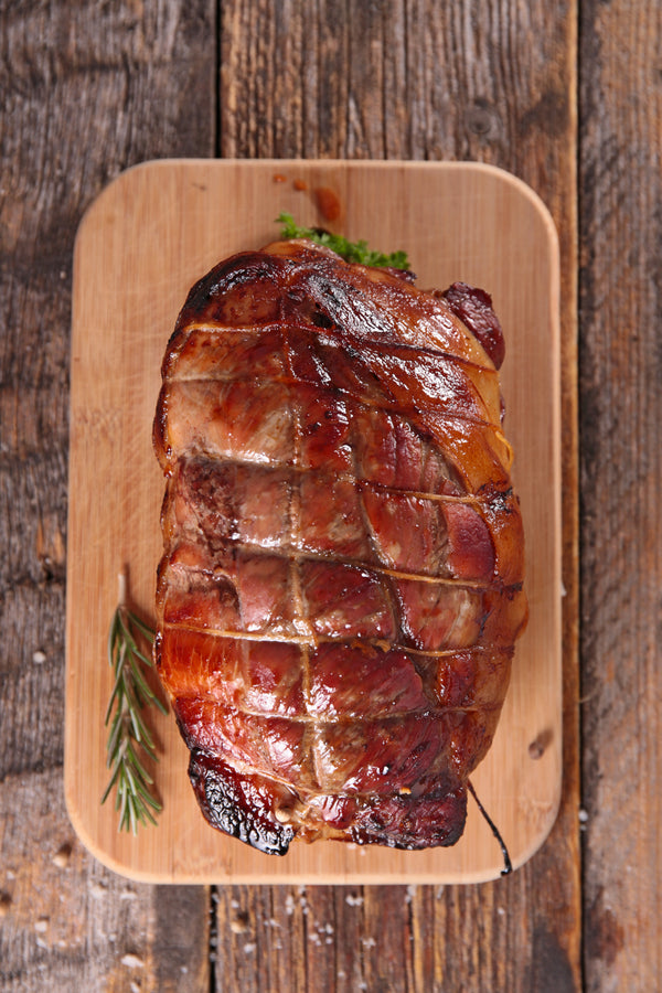 Canadian Whisky Maple Apple Butter Glazed Ham