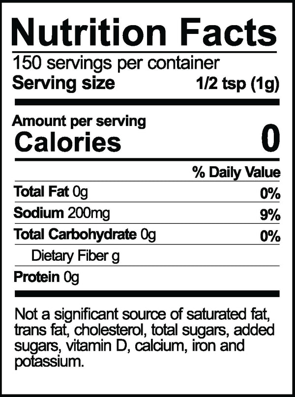 Cluck & Saueal Nutrition facts label with serving size, calories, and nutritional content details.
