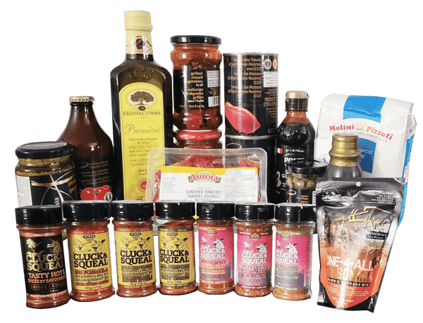 Cluck & Squeal x Aurora Gourmet Pizza Starter Kit + More - Cluck & Squeal Seasonings and BBQ Rubs.