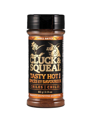 Tasty Hot! - Cluck & Squeal Seasonings and BBQ Rubs.